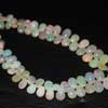 Natural Ethiopian Welo Opal Smooth Polished Pear Beads Strand